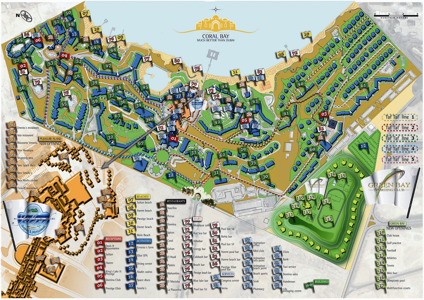 domina coral bay map